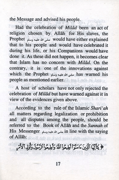 Indispensable Implication of Sunnah & Caution Against Innovation – Islamic Aqeedah Treatise