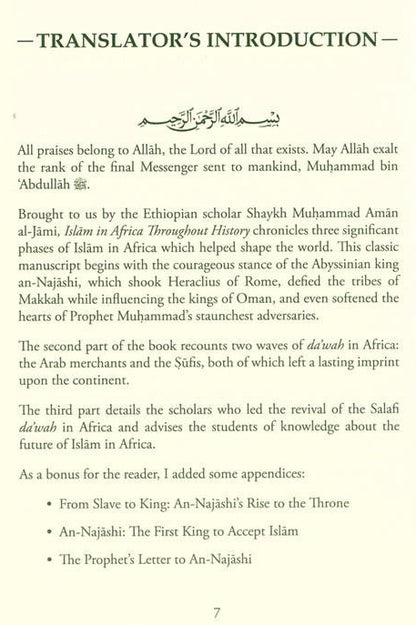Islam in Africa Throughout History – English Paperback Edition (S/C)Islamic history in Africa