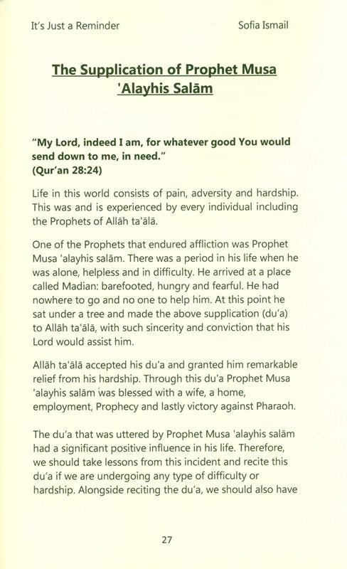 It’s Just a Reminder – Islamic Reflections for Daily Life by Sofia Ismail-islamicbrands