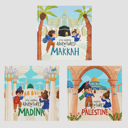 Kids 3 Part Book Set – Adventures in Makkah, Madinah & Palestine | Little Pilgrims-islamicbrands.org
