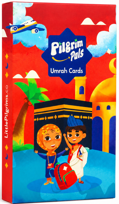 Kids Umrah Guide Cards | Waterproof Step-by-Step Duas Set by Little Pilgrims-islamicbrands.org