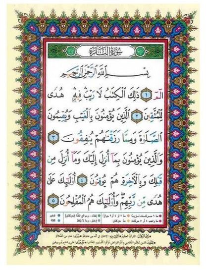 Large Tajweed Quran with Leather Zipped Cover – 15 x 21