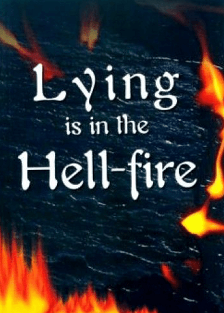 Lying Is In The Hell-Fire-Islamic Children’s Guide-Teach Truth & Faith