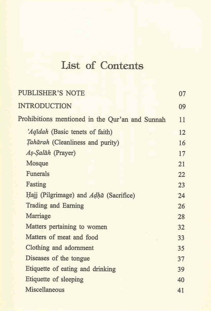 Manhiyyat: Prohibitions in Islam