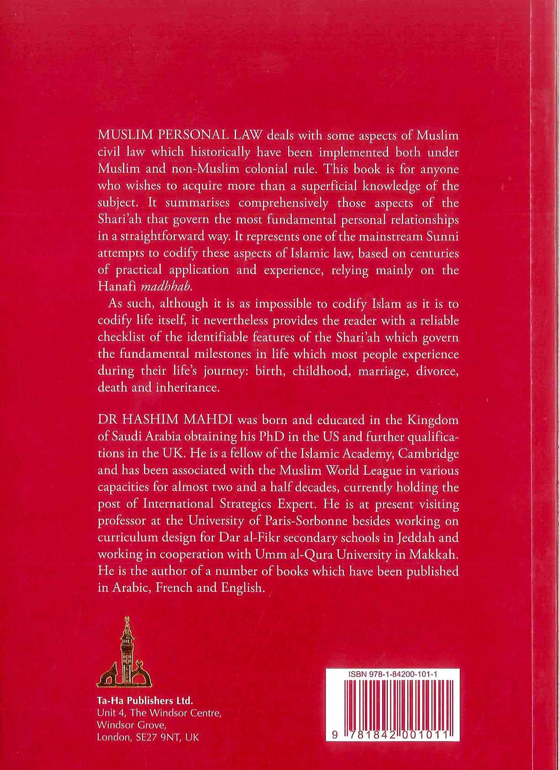 Muslim Personal Law Book by Hashim Mahdi | Islamic Law, Marriage & Inheritance Guide-islamicbrands