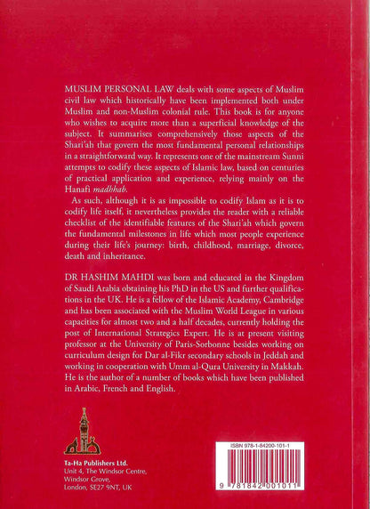 Muslim Personal Law Book by Hashim Mahdi | Islamic Law, Marriage & Inheritance Guide-islamicbrands