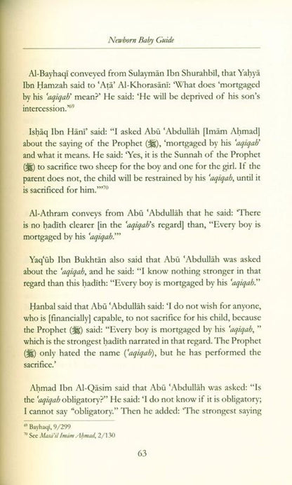 Newborn Baby Guide | Imam ibn Qayyim al-Jawziyyah