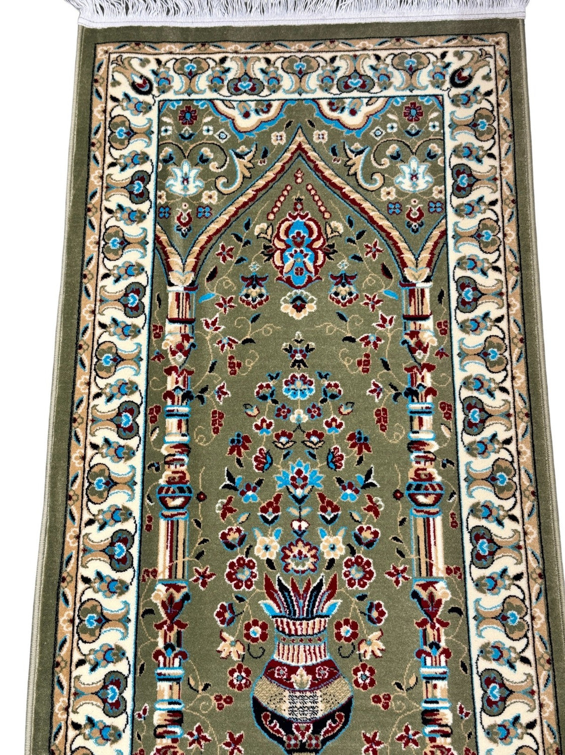 Tapis de prière turc authentique au design ravissant – Tapis de prière islamique doux pour la prière quotidienne