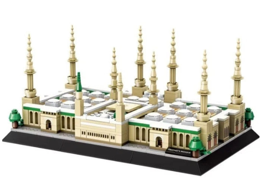 Prophet’s Mosque, Medina Architecture Model – Building Blocks Set (594-Piece Display) | Islamic Architecture  www.islamicbrands.org