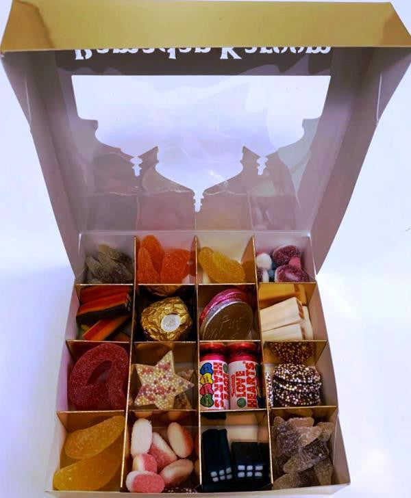 Ramadhan Mubarak Gold Sweets Box – 16 Pick & Mix Halal Jelly Selection | Halal Ramadan Gift Hamper