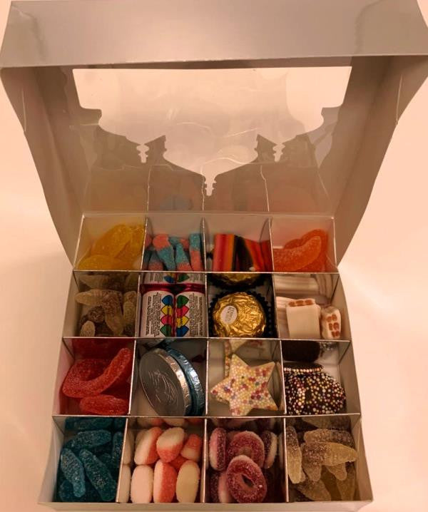Ramadhan Mubarak Silver Sweets Box – 16 Pick & Mix Halal Jelly Selection | Halal Ramadan Gift Hamper