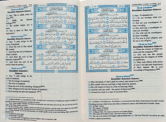 Saheeh International Quran Arabic Text with English Meanings & Notes Medium Hard Cover – Authentic Translation-islamicbrands.org