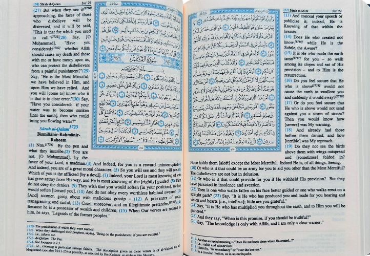 Saheeh International Quran Arabic Text with English Meanings & Notes Medium Hard Cover – Authentic Translation-islamicbrands.org