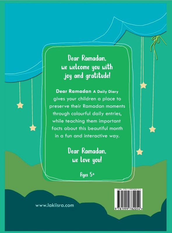 Dear Ramadan: A Daily Diary for Kids | Fun & Educational Islamic Ramadan Activity Book