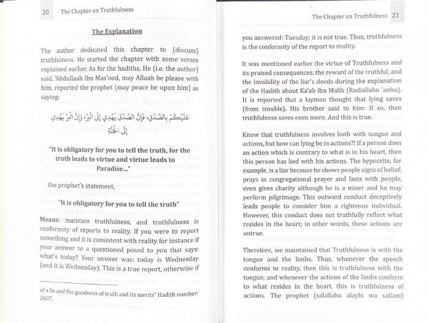Explanation of Riyadus-Saliheen: The Chapter on Truthfulness – Commentary on Imam An-Nawawi’s Hadith Collection