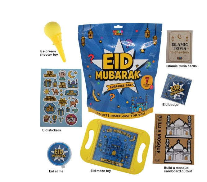 Eid Surprise Bag – Fun & Educational Islamic Toys and Gifts for Kids | Eid Mubarak Gift Bag