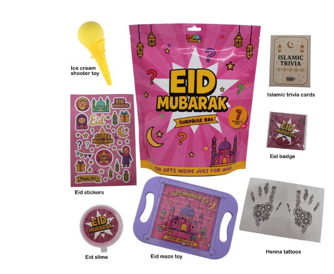 Eid Surprise Bag – Fun & Educational Islamic Toys and Gifts for Kids | Eid Mubarak Gift Bag