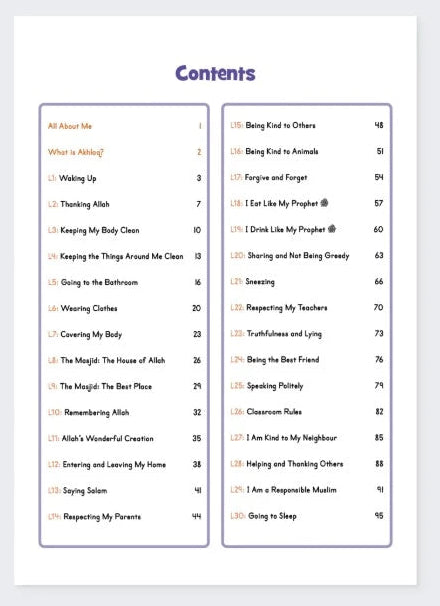 Adab & Akhlaq Levels 1, 2 & 3 for Children | Quranic Tarbiyah | Islamic Character Learning Book