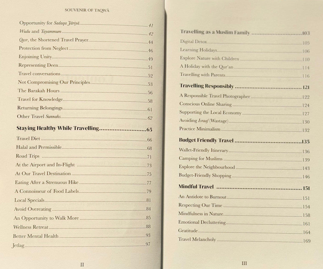 Souvenir of Taqwa – A Travel Handbook for Muslims | Islamic Guide for Safe & Faithful Journeys