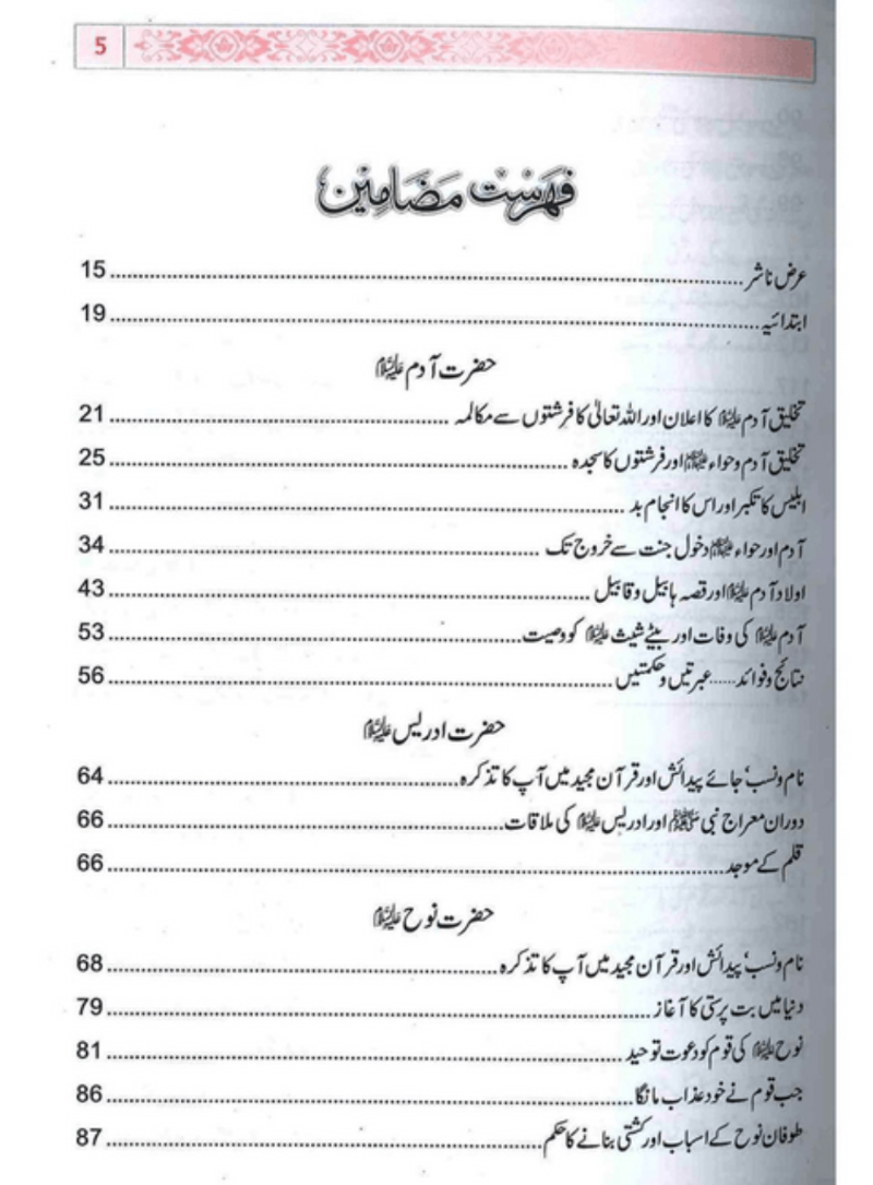 Stories of the Prophets Urdu (Qisas-ul-Ambiya) – Complete Islamic Book by Ibn Kathir-Islamicbooks