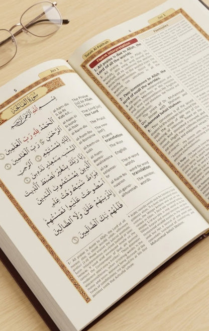 Taj Easy Quran Word-by-Word with English Translation Vol 1 & Transliteration Vol 2| Learn Quran for Beginners-islamicbrands.org