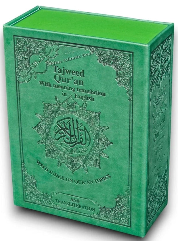 Tajweed Quran 30 Parts Set with English Translation & Transliteration