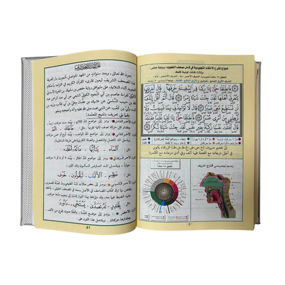 ajweed Quran Deluxe in Elegant Leather Box – Silver | Color-Coded Quran | Marriage Gift For Bride