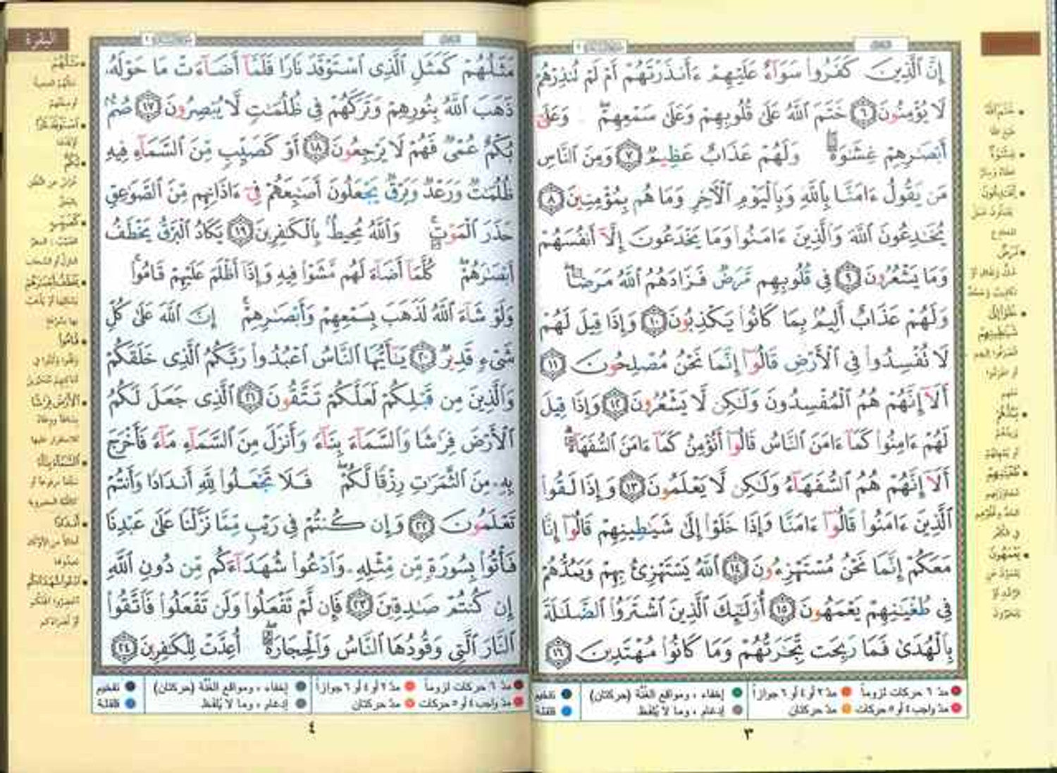 C27e71 Color Tajweed Quran - Color-Coded Arabic Edition (Medium Size - 2771 ...