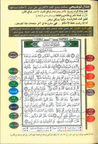 Tajweed Quran - Color-Coded Arabic Edition (Medium Size - 2771)