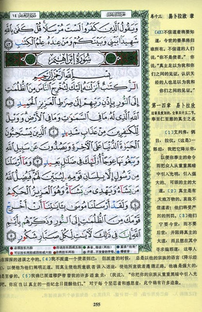 Tajweed Quran with Meanings and Translation in Chinese