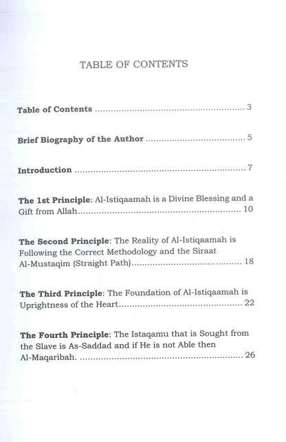 Ten Principles on Al-Istiqaamah | Steadfastness in Islam by Shaykh Abdur Razzaq al-Badr-islamicbrands