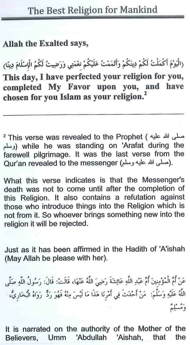 The Best Religion for Mankind – A Powerful Introduction to the Truth and Beauty of Islam