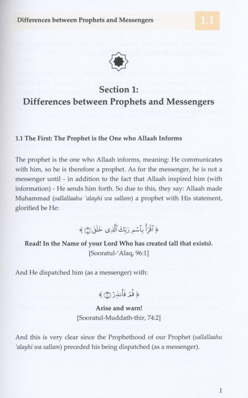 The Difference Between A Prophet And A Messenger