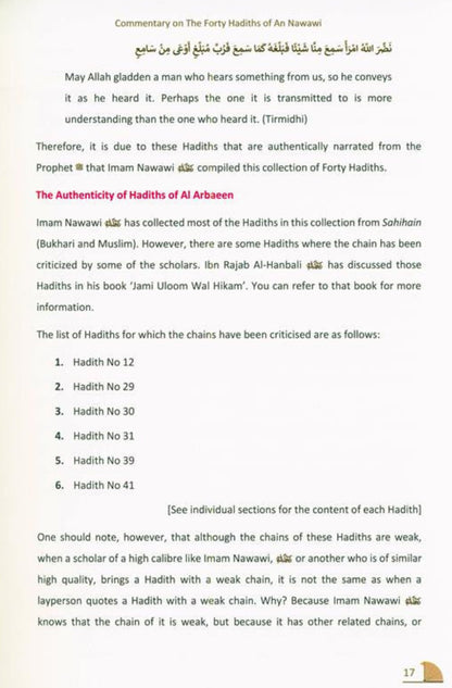 The 40 Hadith of Imam Nawawi – Essential Islamic Teachings & Sunnah Guide-islamicrands.org