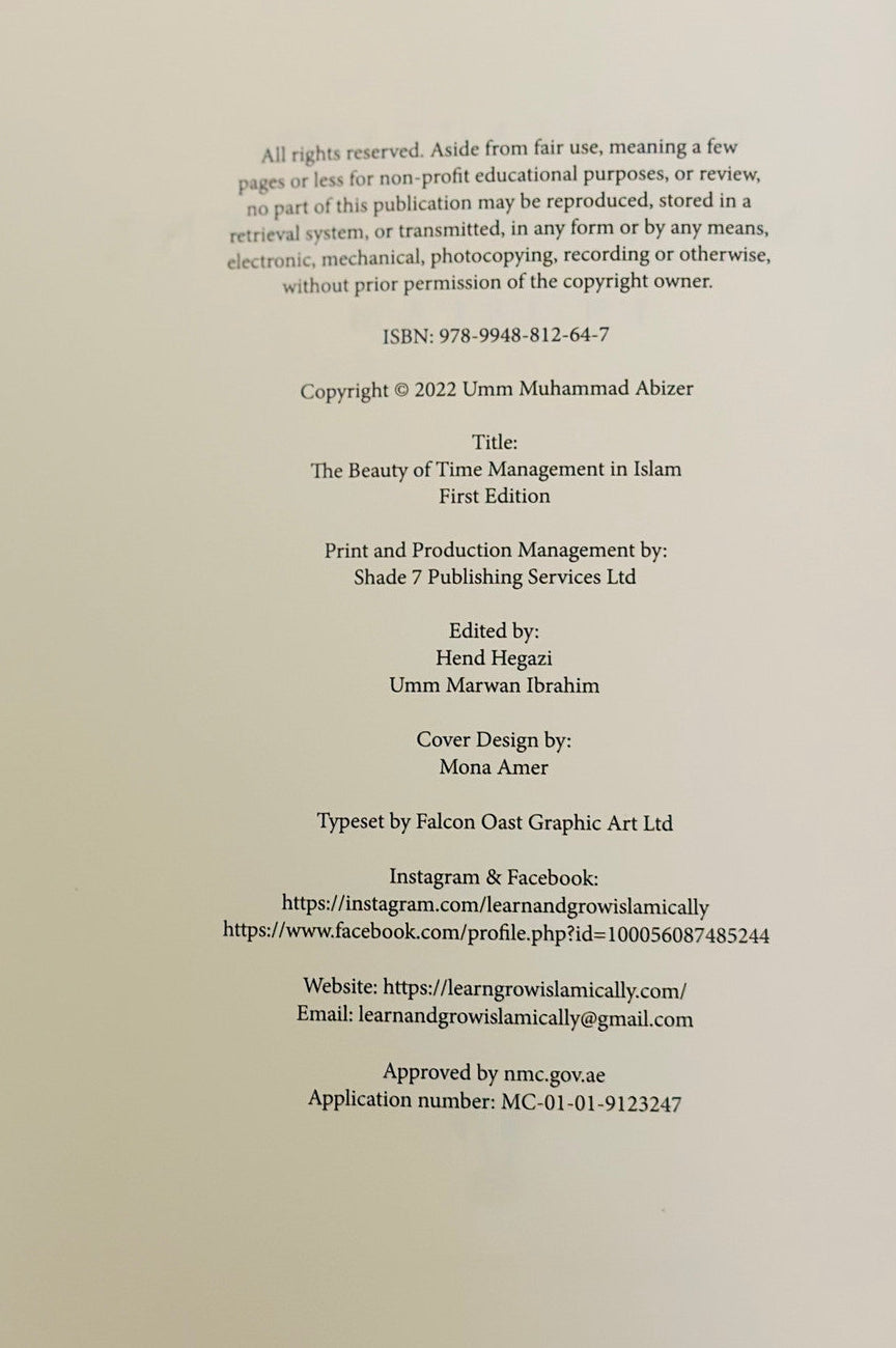 The Beauty of Time Management in Islam – Islamic Productivity & Self-Development Book-islamicbrands.org