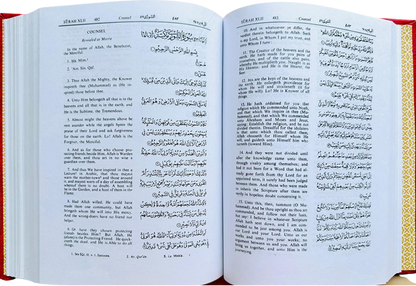 The Glorious Quran English Text & Explanatory Translation Hardcover 266-U by Marmaduke Pickthall