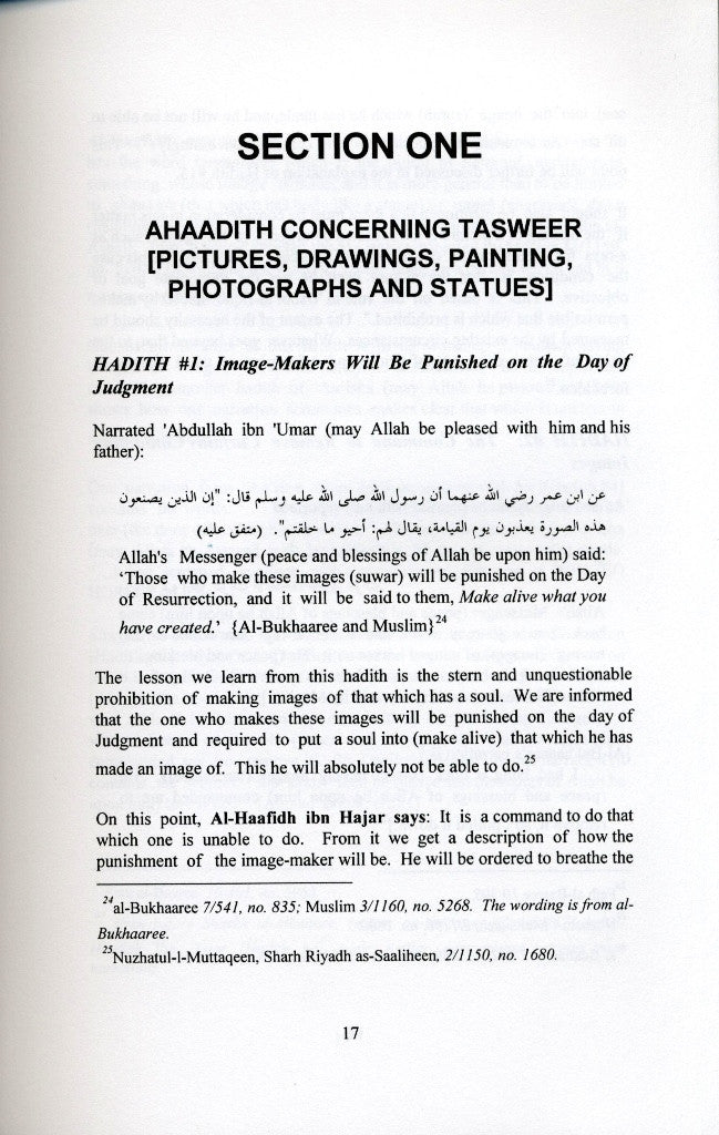 The Islamic Ruling Concerning Tasweer – Islamic Guidelines on Photography & Images