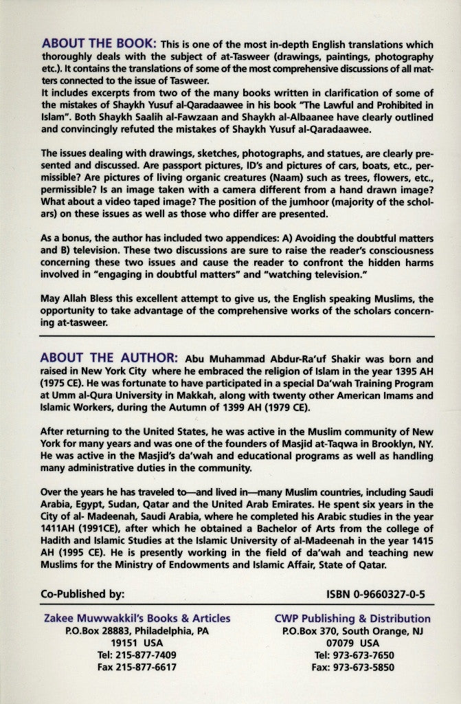 
The Islamic Ruling Concerning Tasweer – Islamic Guidelines on Photography & Images