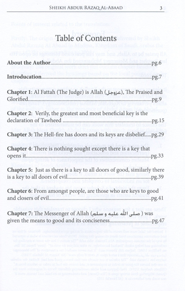 The Keys of Good – Islamic Guide to the Keys of Good and Avoiding Evil
