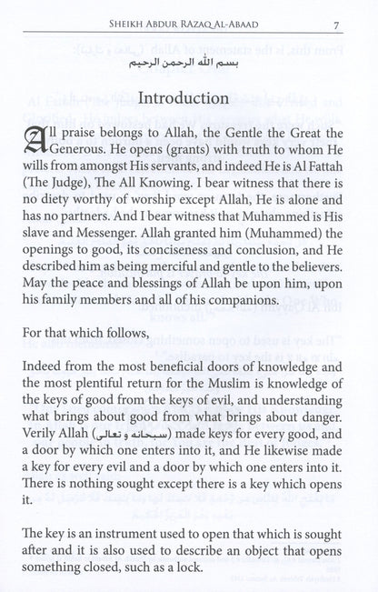 The Keys of Good – Islamic Guide to the Keys of Good and Avoiding Evil
