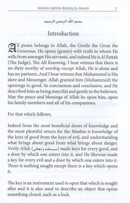 The Keys of Good – Islamic Guide to the Keys of Good and Avoiding Evil