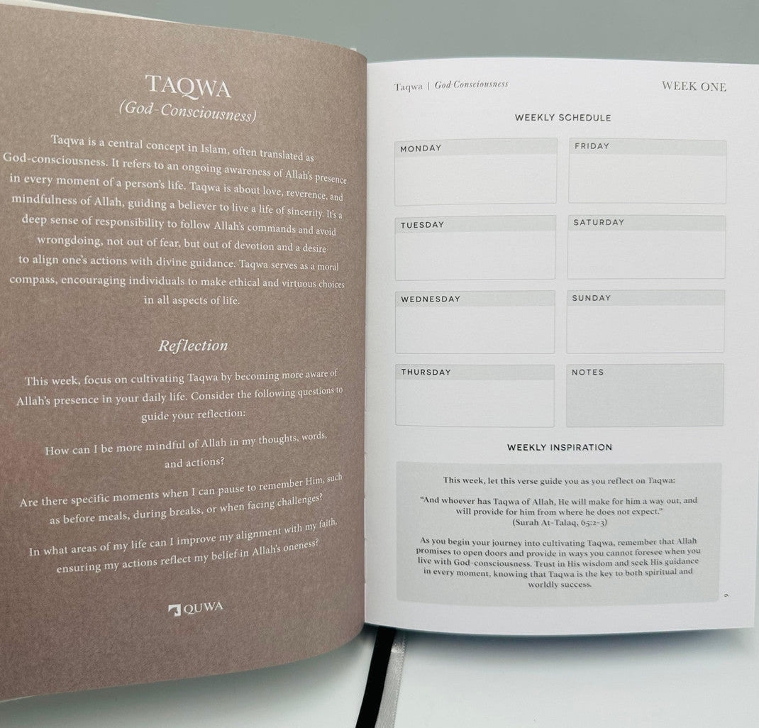 The Mindful Muslim Journal – 12 Week Islamic Guided Journal for Spiritual Growth-islamicbrands.org