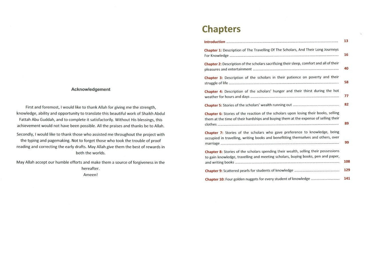 The Patience of the Pious Predecessors in Seeking Knowledge by Abu Ghuddah-islamicbrands