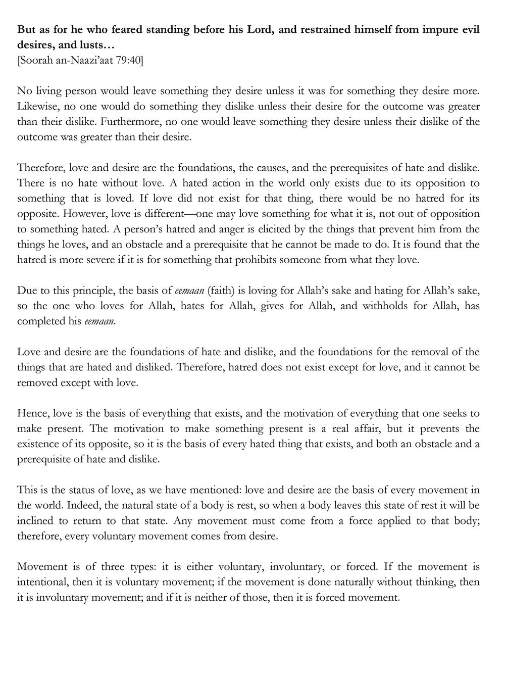 The Principle of Love & Desire by Ibn Taymiyyah | Islamic Aqeedah & Spirituality Book-islamicbrands
