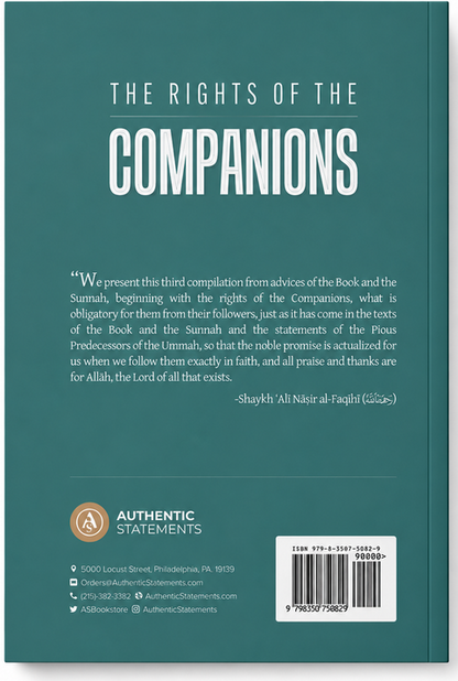 The Rights of the Companions by Shaykh Ali Nasir Al-Faqihi | Islamic Book on the Sahabah
