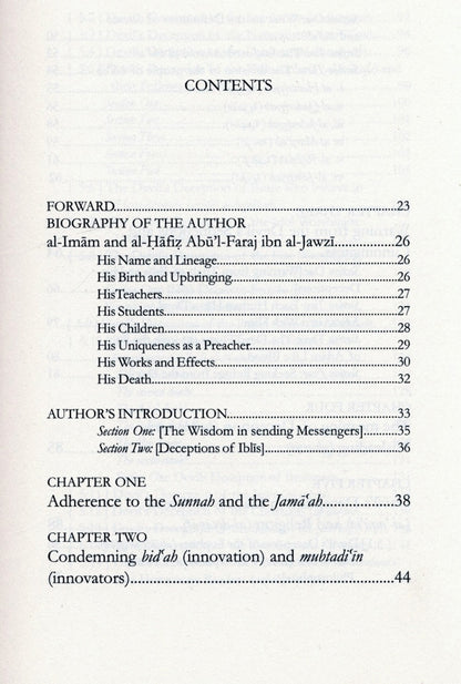 The Devils Deceptions | Talbis Iblis |  Imam Ibn Al-Jawzi