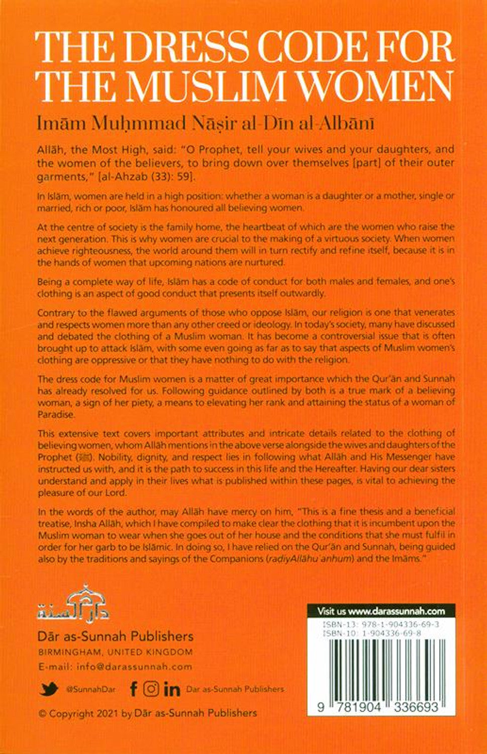 The Dress Code for Muslim Women By Sheikh Nasir-ud-din Albaani