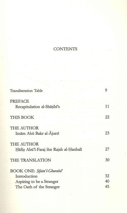 The Journey of the Strangers By Ibn Rajab Al-Hanbali