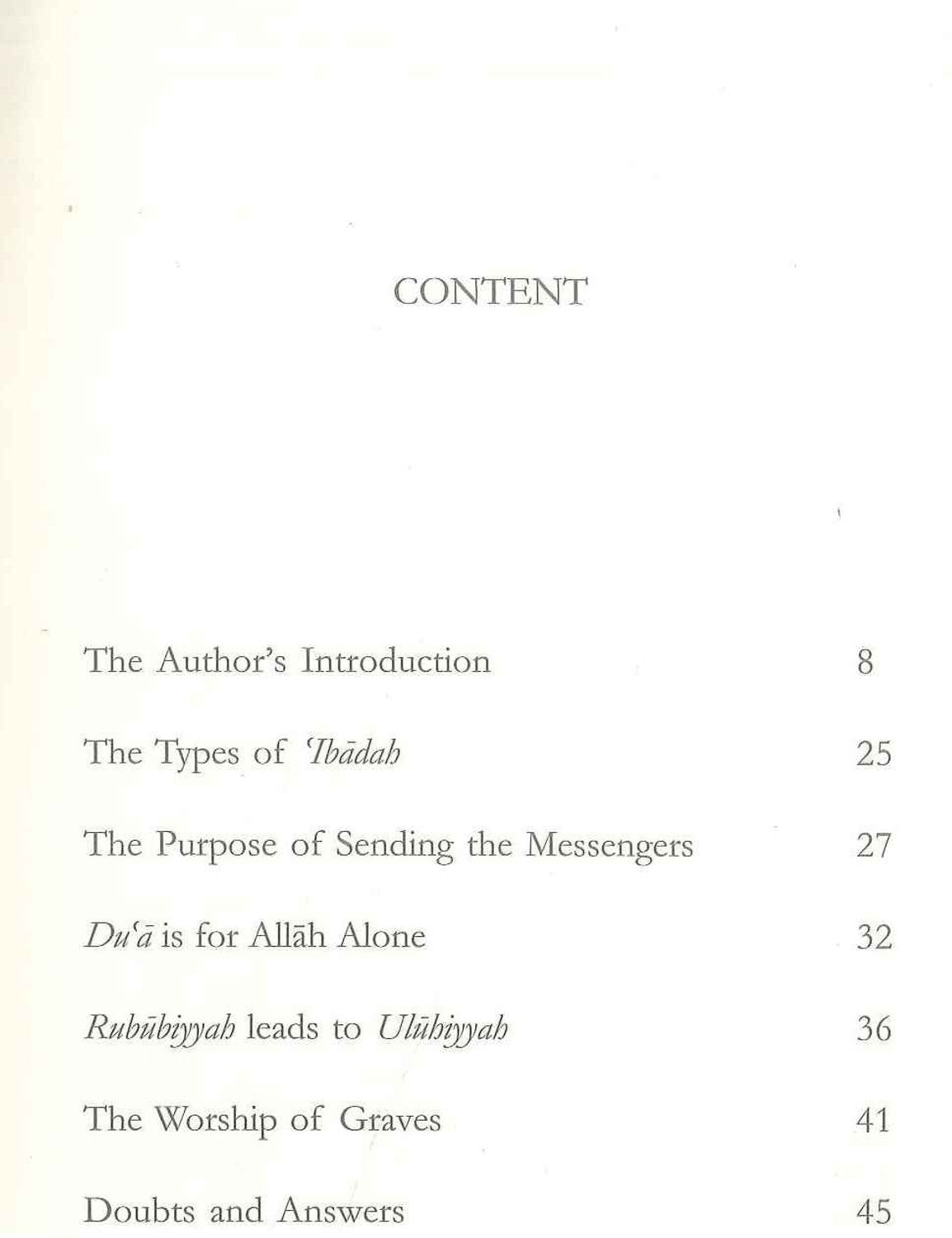 The Purification of Tawhid from the Filth of Deviation By Daar Us-Sunnah