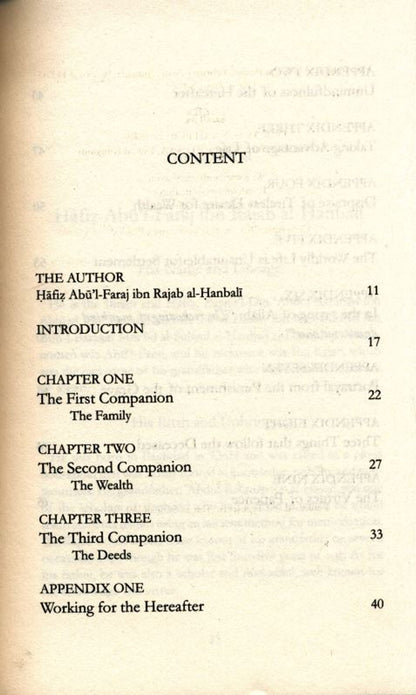 The Three That follow To The Grave | Ibn Rajab Al- Hanbali